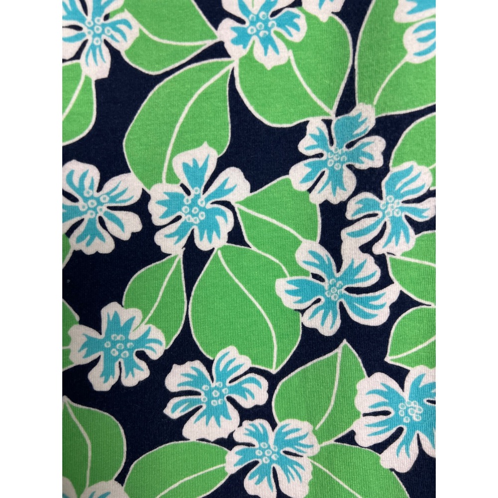 Talbots T by Talbots Top Womens MP Blue Green Floral Strappy Back Activewear E02 - Picture 11 of 14